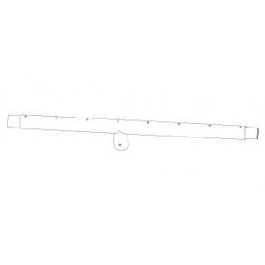 4 - Lige topramme (hjre) med sokler til ben Ext 336x336 (Pris er pr. stk. bestil 4 stk. for en hel trampolin)