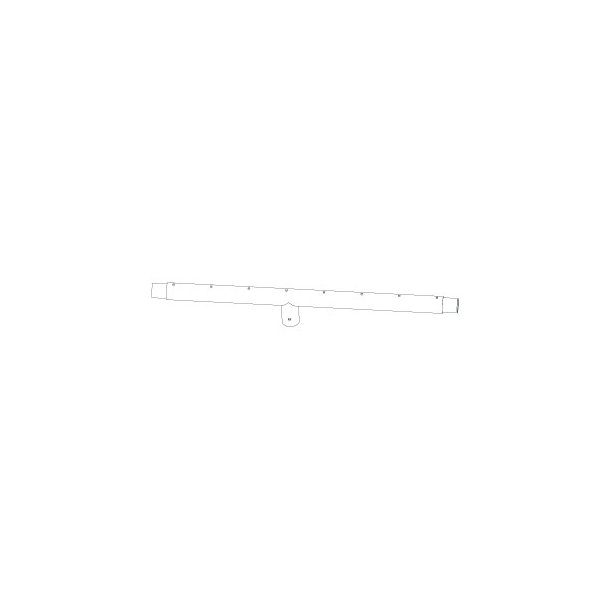 4 - Lige topramme (hjre) med sokler til ben Ext 336x336 (Pris er pr. stk. bestil 4 stk. for en hel trampolin)