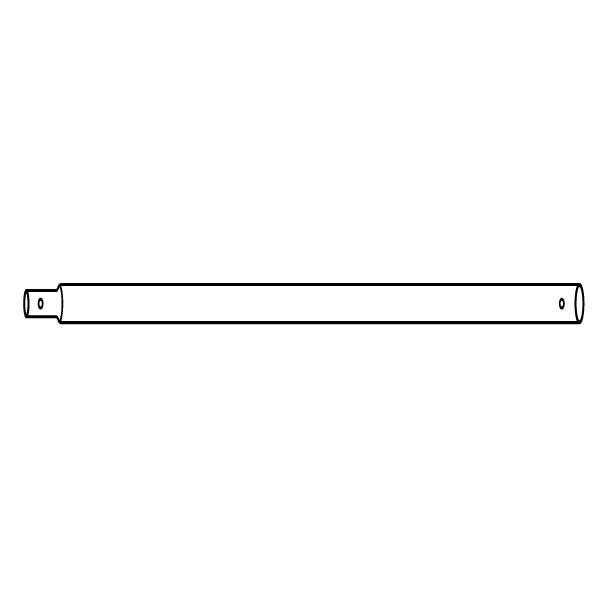 D - Langt toprr med skum (ene ende krympet) Ext. 366x244  (Pris er pr. stk. bestil 4 stk. for en hel trampolin)