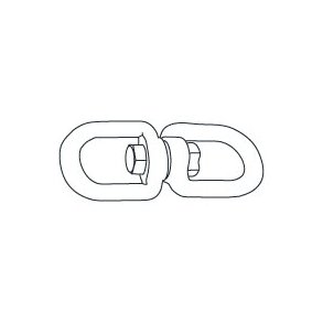 22 - Swivel (Drejeled) JumpX40 (Pris er pr. stk. bestil 2 stk. for en hel Bungee)