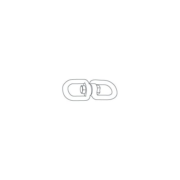 22 - Swivel (Drejeled) JumpX40 (Pris er pr. stk. bestil 2 stk. for en hel Bungee)