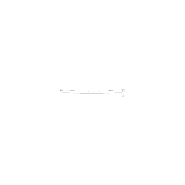 3 - Top Rail with Leg Sockets SPINOUT 426 (Pris er pr. stk. bestil 8 stk. for en hel trampolin)
