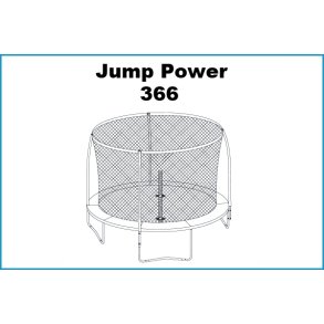 Jump Power  Trampolin 366 cm.