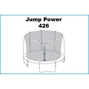 Jump Power  Trampolin 426 cm.