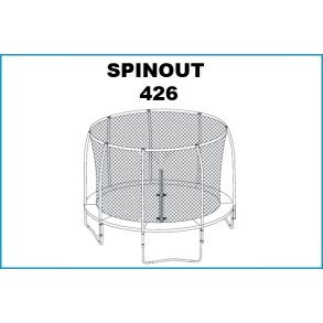 SPINOUT Trampolin 426 cm.